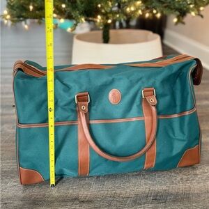 Polo Ralph Lauren Green and Brown Duffel Bag